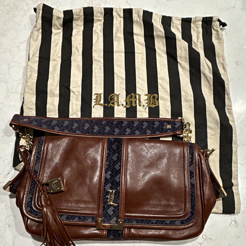 Brown navy leather - l.a.m.b., brown/navy