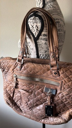 Quilted leather tote - quilted,