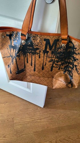 Leather logo tote bag - l.a.m.b.,